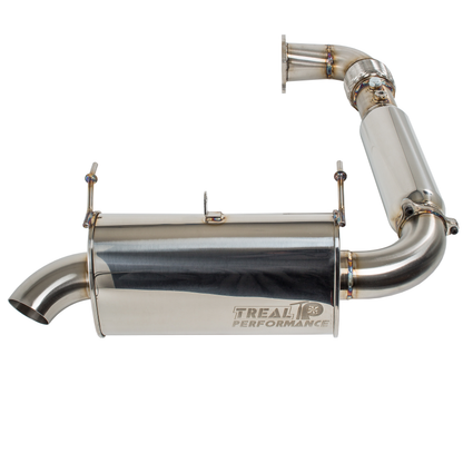 Treal Performance | 2016-2021 Polaris RZR XP Turbo / S Turbo Back Exhaust System - Resonated / Single Tip - Exhaust