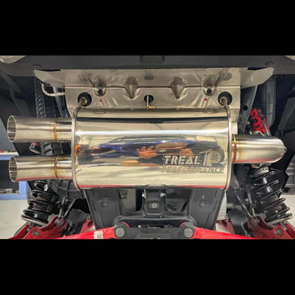 Treal Performance | 2016-2021 Polaris RZR XP Turbo / S Turbo Back Exhaust System - Non-Resonated / Dual Tip - Exhaust