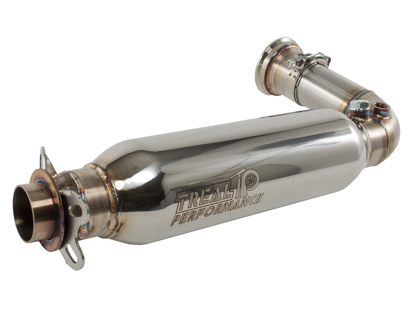 Treal Performance | 2017-2025 Can-Am Maverick X3 Mid Bypass Pipe - Resonated - Exhaust