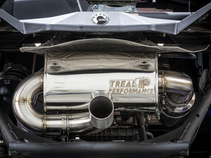 Treal Performance | 2017-2025 Can-Am Maverick X3 Quiet Trail Exhaust System - Exhaust