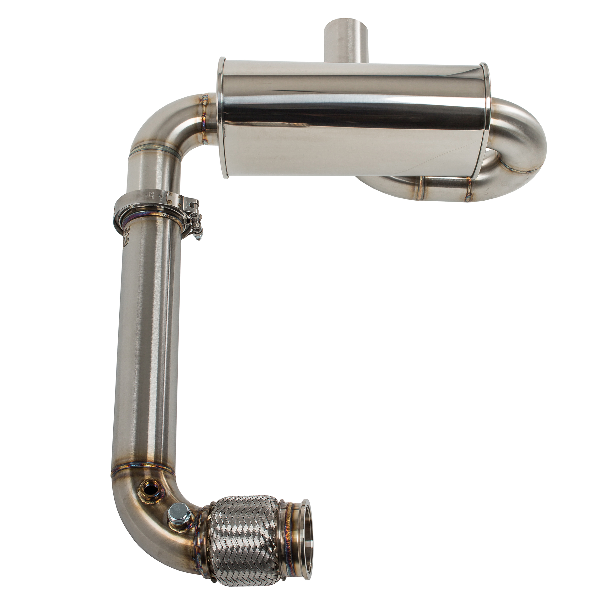 Treal Performance | 2017-2025 Can-Am Maverick X3 Quiet Trail Exhaust System - Factory Spark Arrester/Tip Attachment