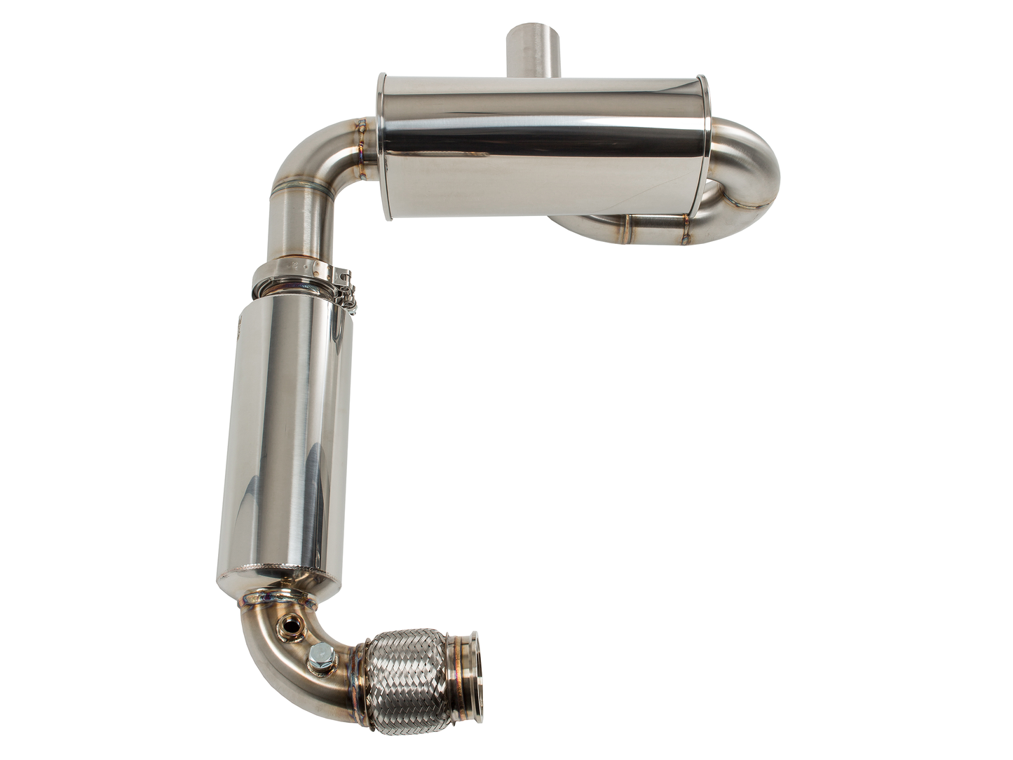 Treal Performance | 2017-2025 Can-Am Maverick X3 Quiet Trail Exhaust System - No Tip Attachment / Resonated Front