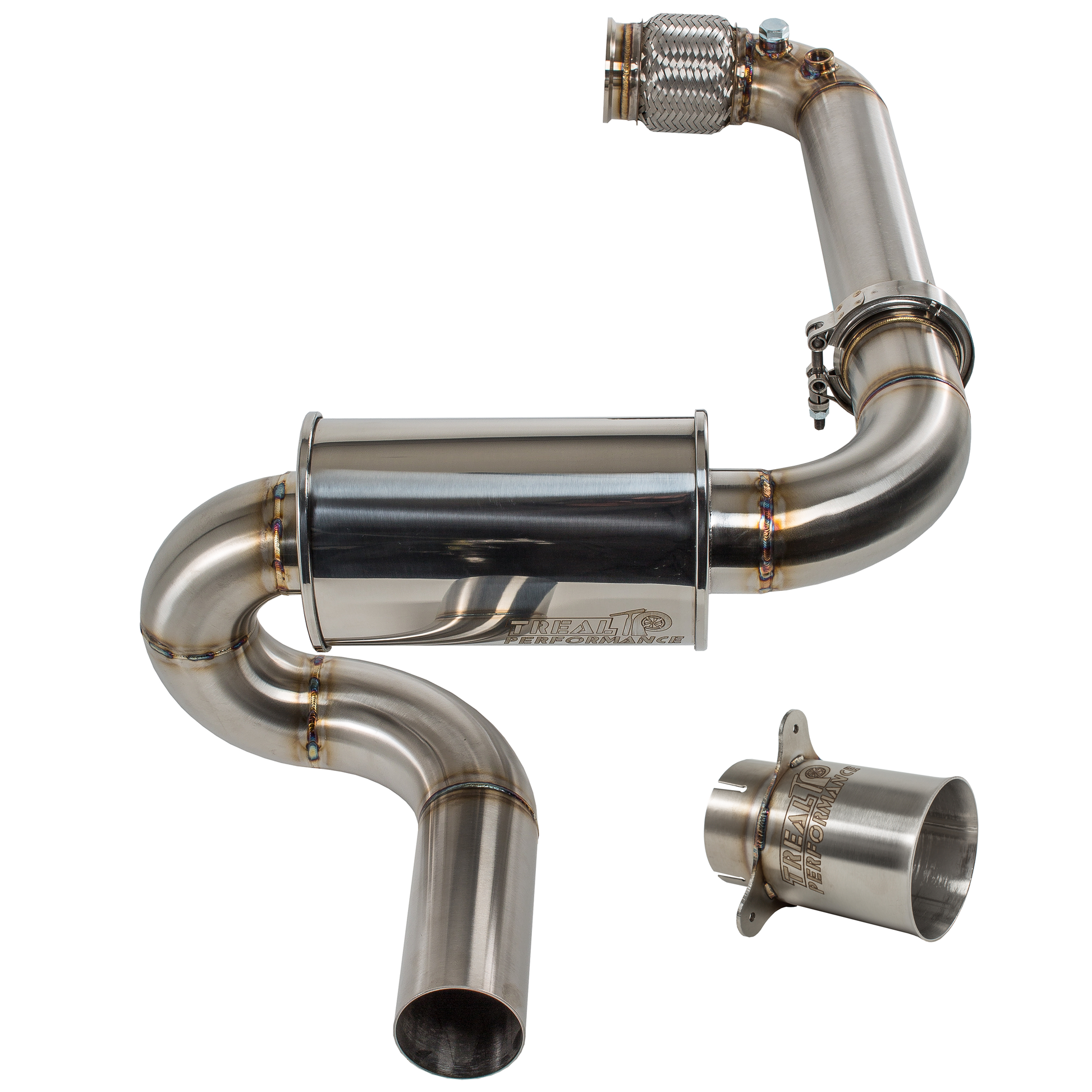 Treal Performance | 2017-2025 Can-Am Maverick X3 Sport Exhaust - Factory Spark Arrester/Tip Attachment / Non Resonated