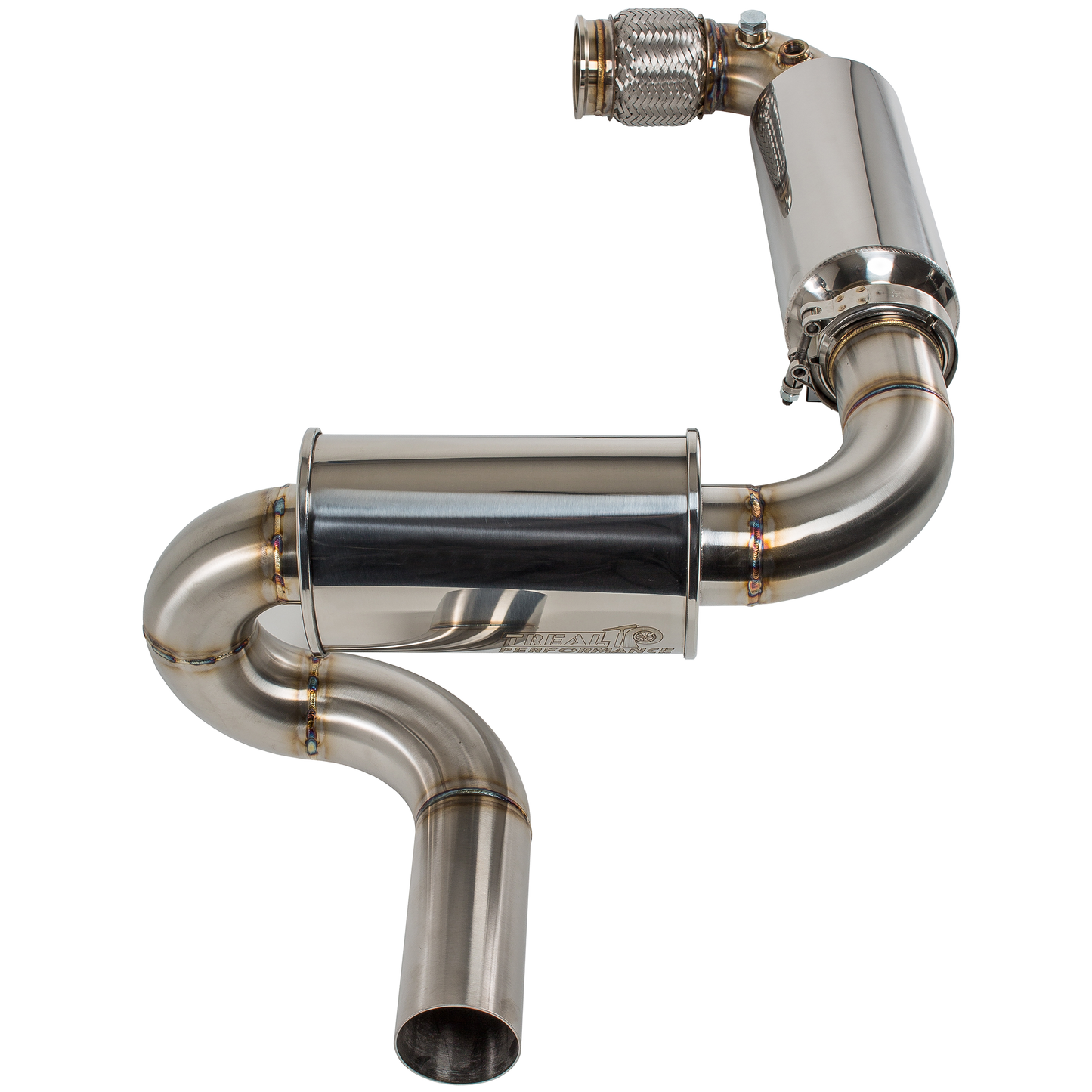 Treal Performance | 2017-2025 Can-Am Maverick X3 Sport Exhaust - No Tip Attachment / Resonated Front Section - Exhaust