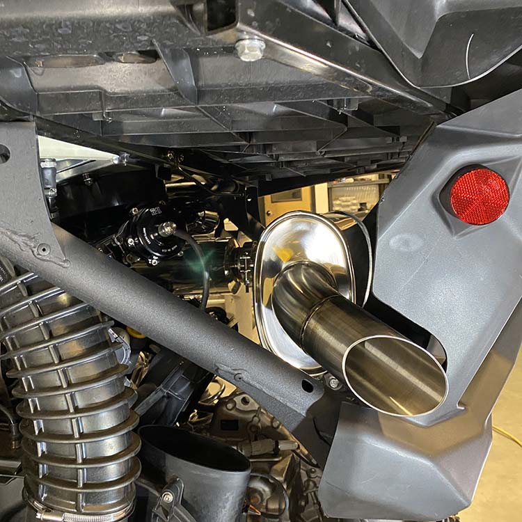 Treal Performance | 2017-2025 Can-Am Maverick X3 Trail Side Exit Exhaust System - Exhaust