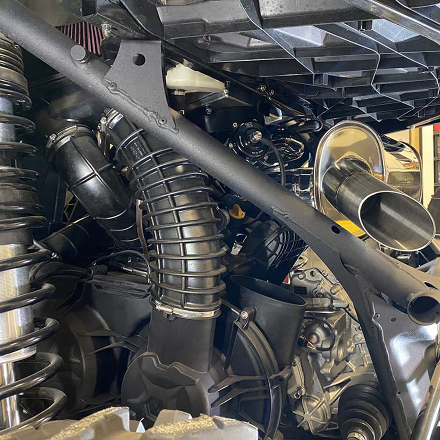 Treal Performance | 2017-2025 Can-Am Maverick X3 Trail Side Exit Exhaust System - Exhaust