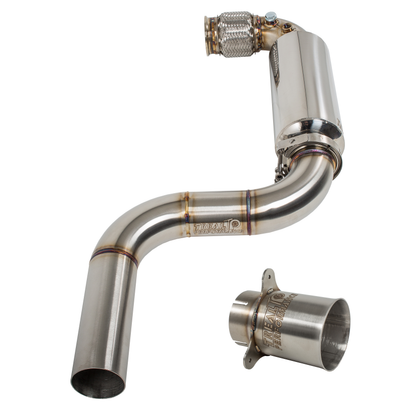 Treal Performance | 2017-2025 Can-Am X3 3 Inch ’Race’ Exhaust - Factory Spark Arrester Attachment - Exhaust