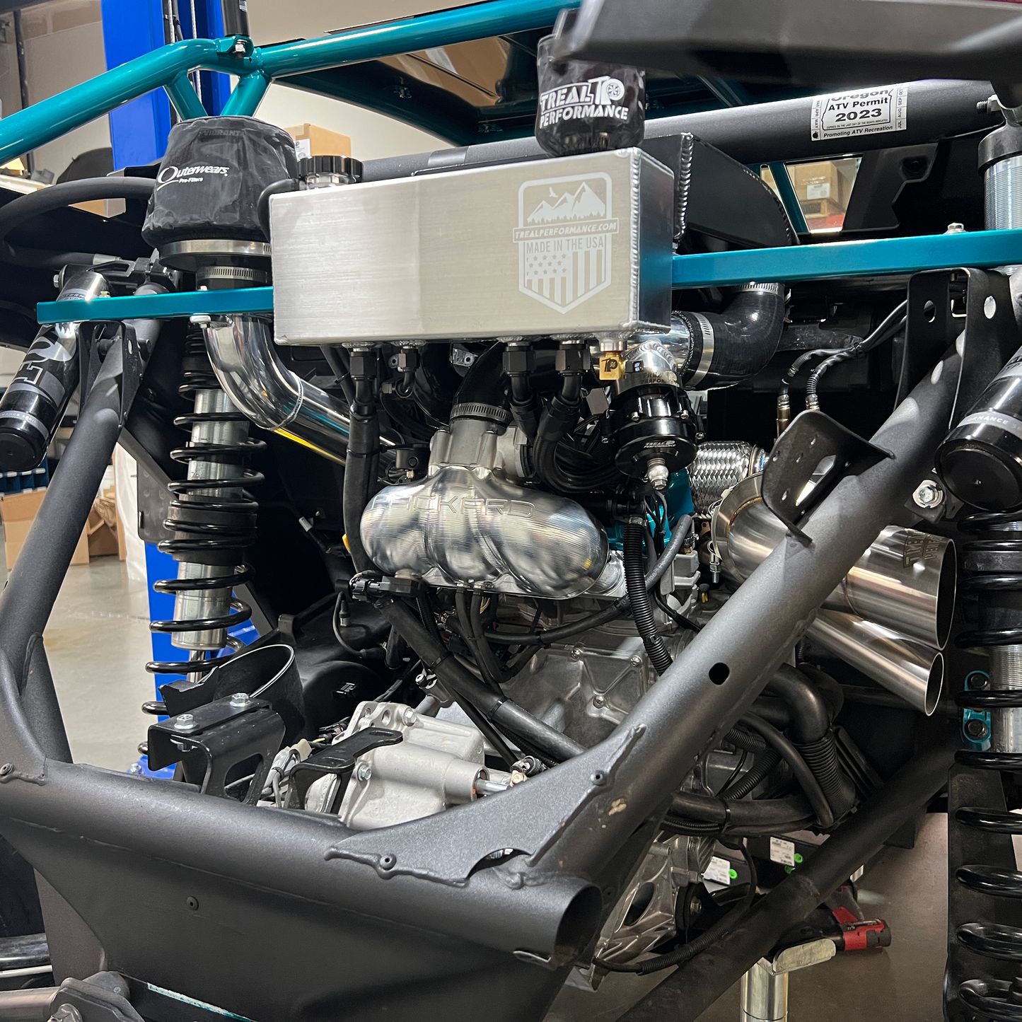 Treal Performance | 2017-2025 Can-Am X3 Coolant Reservoir Oil Catch Can Combo Tank - Cooling