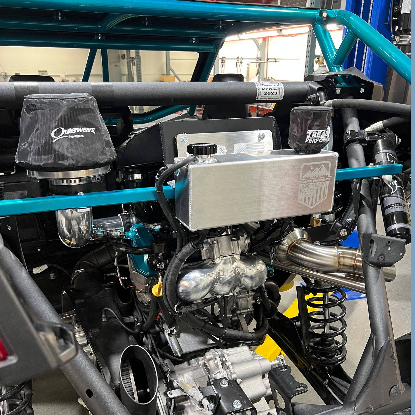 Treal Performance | 2017-2025 Can-Am X3 Coolant Reservoir Oil Catch Can Combo Tank - Cooling