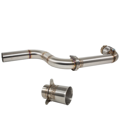 Treal Performance | 2017-2025 Can-Am X3 Straight Pipe Exhaust System - Factory Spark Arrestor/Tip Attachment - Exhaust