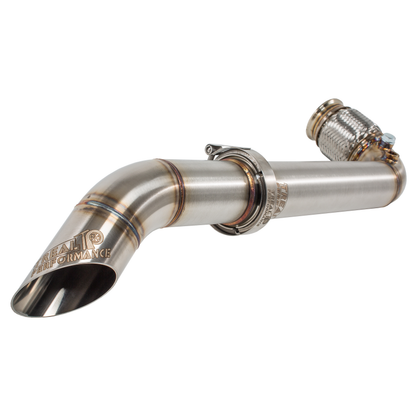 Treal Performance | 2017-2026 Can-Am Maverick X3 Ultra Race Exhaust System - Non Resonated Front Section (Straight pipe