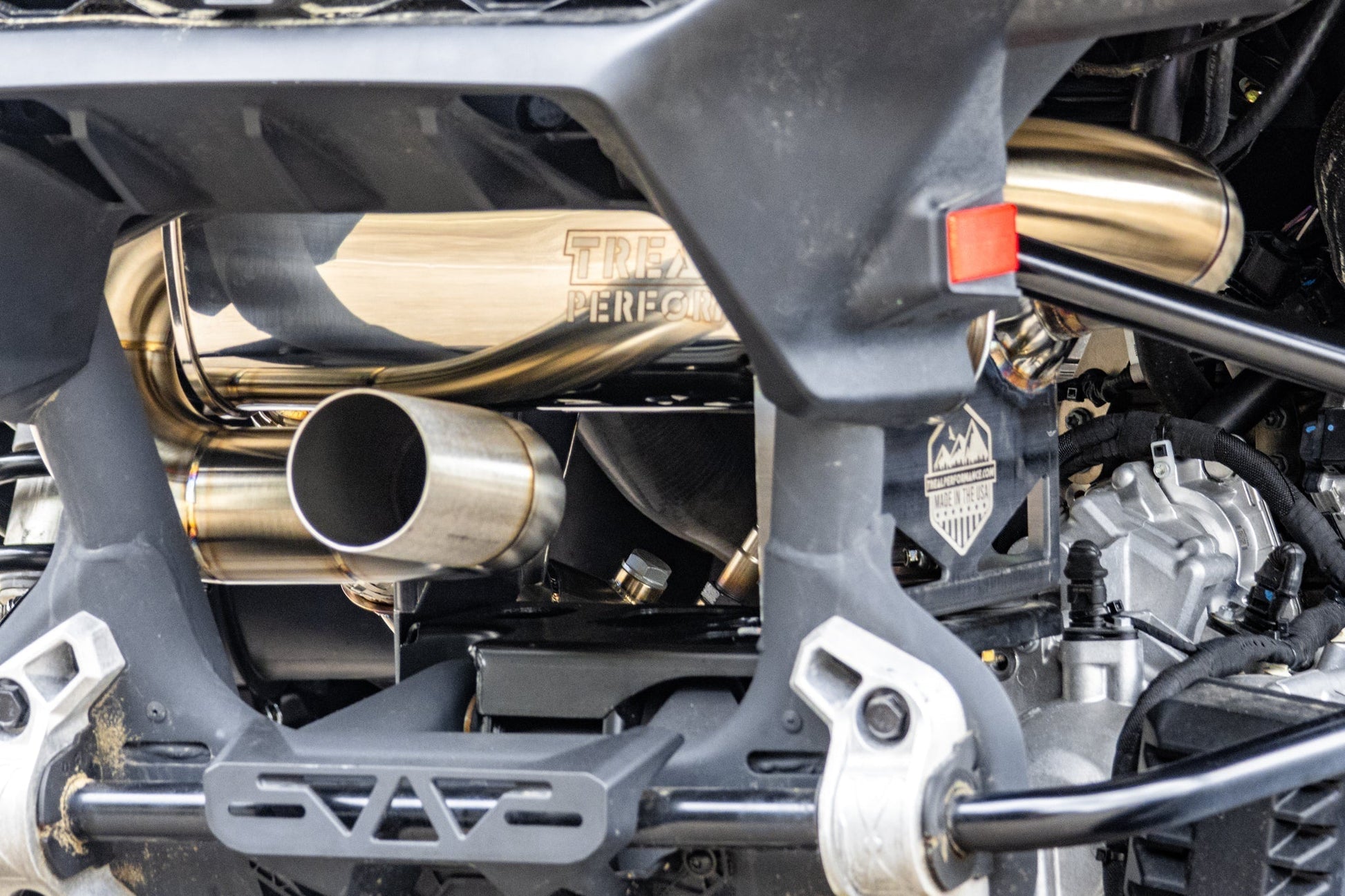 Treal Performance | 2024-2026 Can-Am Maverick R ’The Patriot’ Exhaust System - Exhaust
