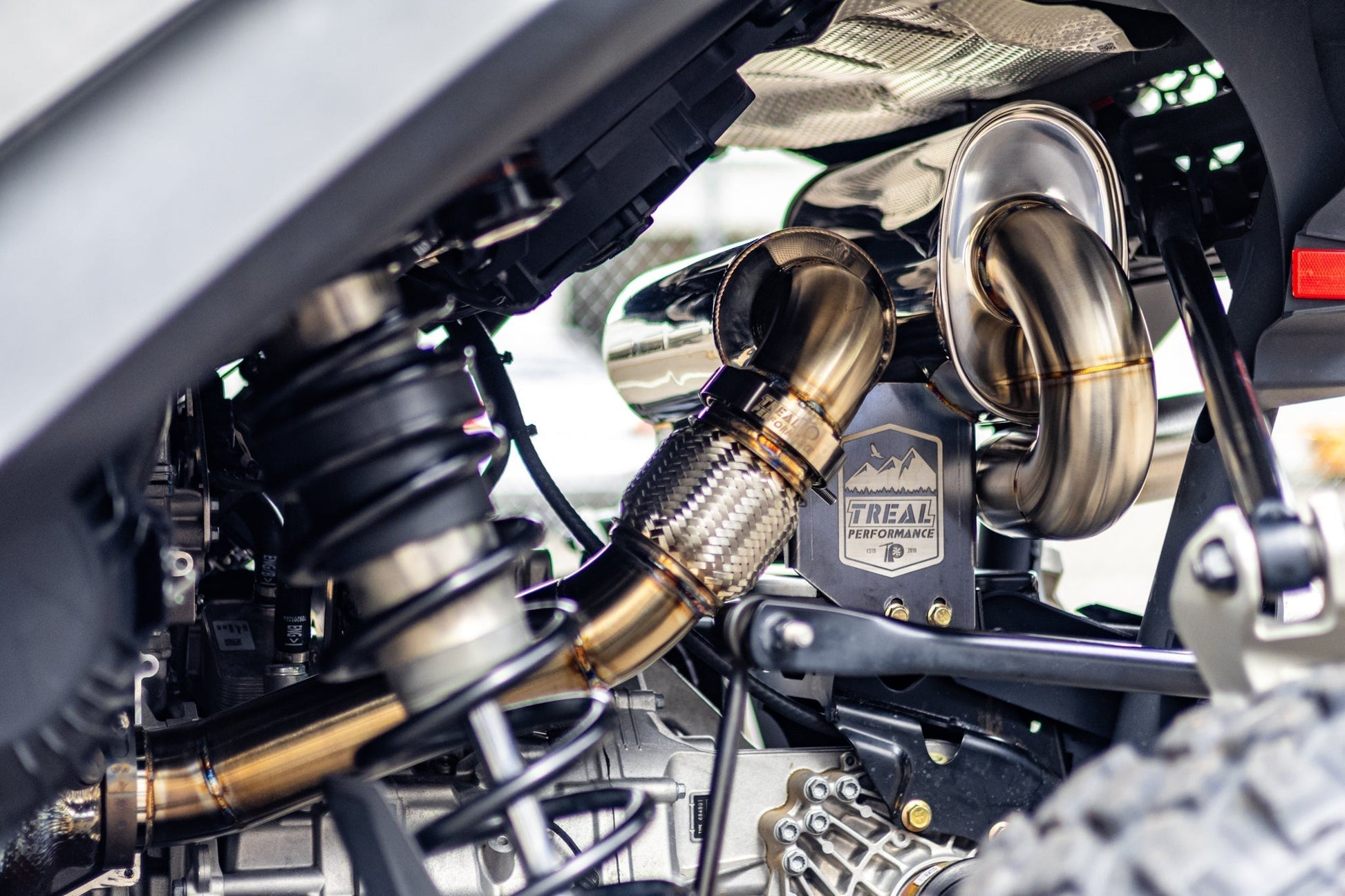 Treal Performance | 2024-2026 Can-Am Maverick R ’The Patriot’ Exhaust System - Exhaust