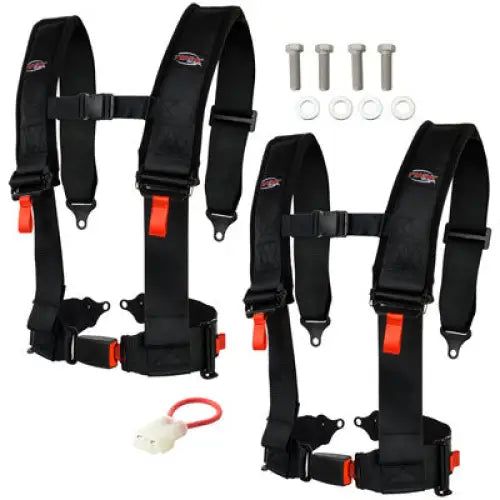 Tusk 4 Point 3 inch H-Style Safety Harness 2 Seat Package