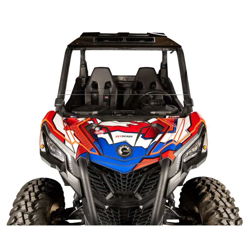 Tusk Removable Half Windshield Clear - Scratch Resistant Can Am Commander/Maverick