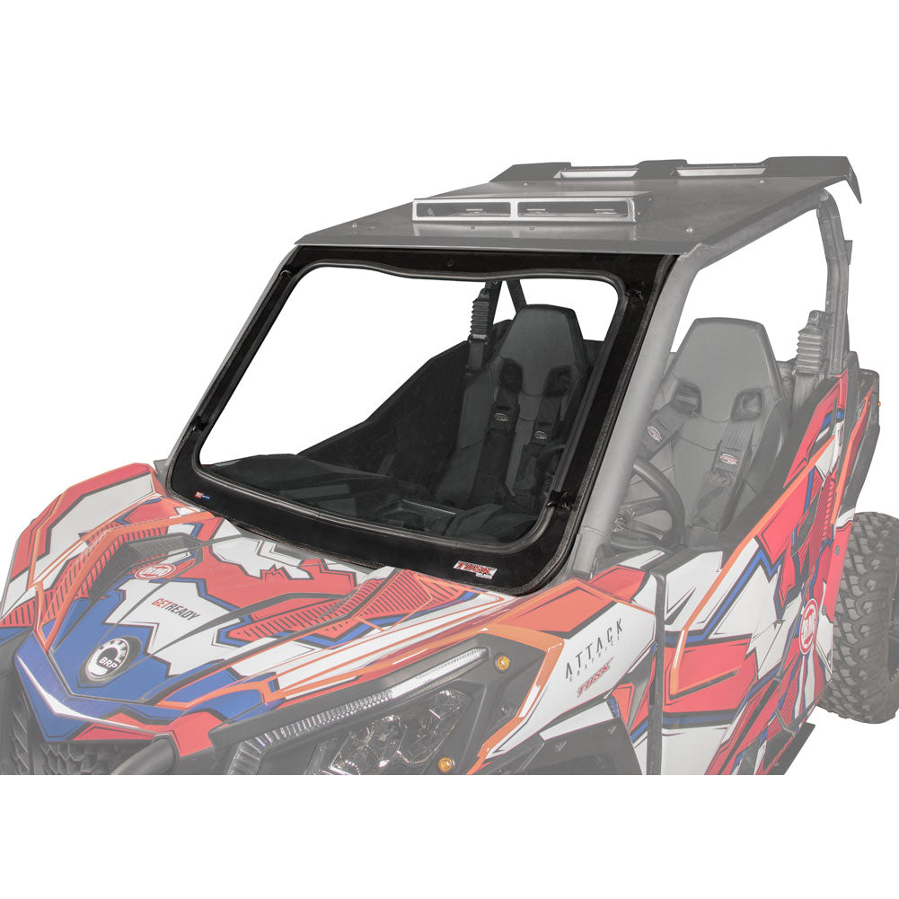 Tusk UTV Full Glass Windshield with 12’’ Windshield Wiper - Maverick Sport/Trail - Glass Front Windshield