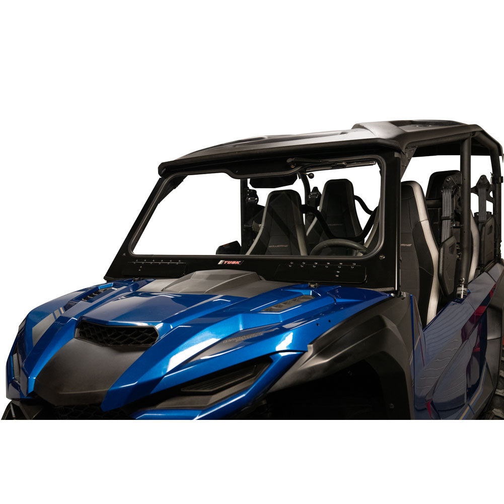 Tusk UTV Full Glass Windshield with 12’’ Windshield Wiper| Yamaha Wolverine RMAX2/RMAX4 - Glass Front Windshield
