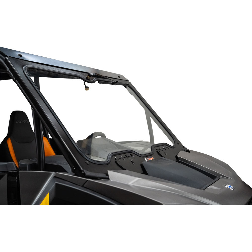 Tusk UTV Full Glass Windshield with 16’’ Windshield Wiper | 24+ Polaris XP/XP4 1000 - Glass Front Windshield