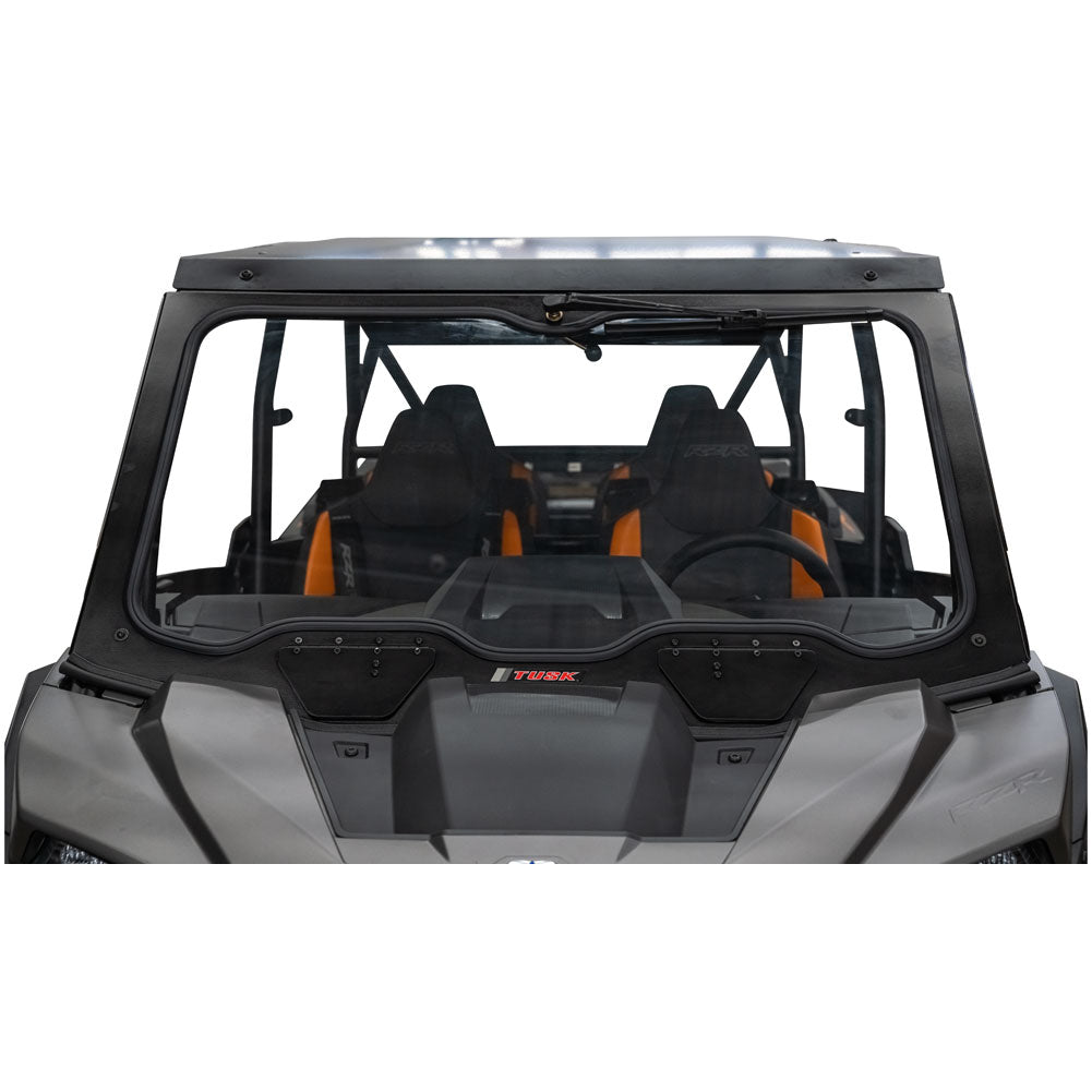 Tusk UTV Full Glass Windshield with 16’’ Windshield Wiper | 24+ Polaris XP/XP4 1000 - Glass Front Windshield