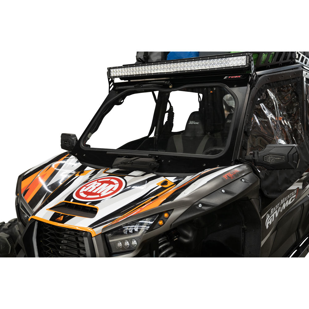 Tusk UTV Full Glass Windshield with 16’’ Windshield Wiper - Kawasaki KRX - Glass Front Windshield