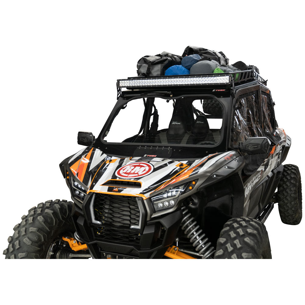 Tusk UTV Full Glass Windshield with 16’’ Windshield Wiper - Kawasaki KRX - Glass Front Windshield