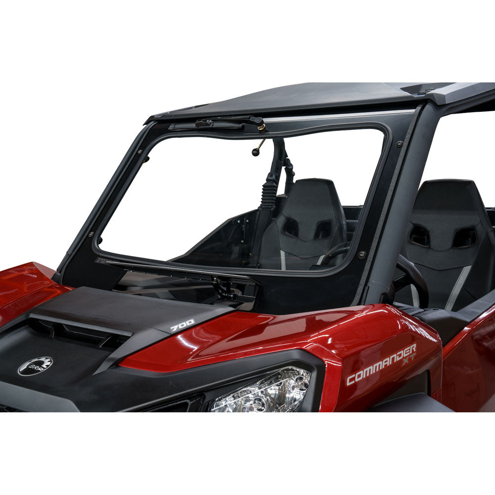 Tusk UTV Full Glass Windshield With Vent and 12’’ Windshield Wiper | Can Am Commander / Can Am Maverick - Glass Front