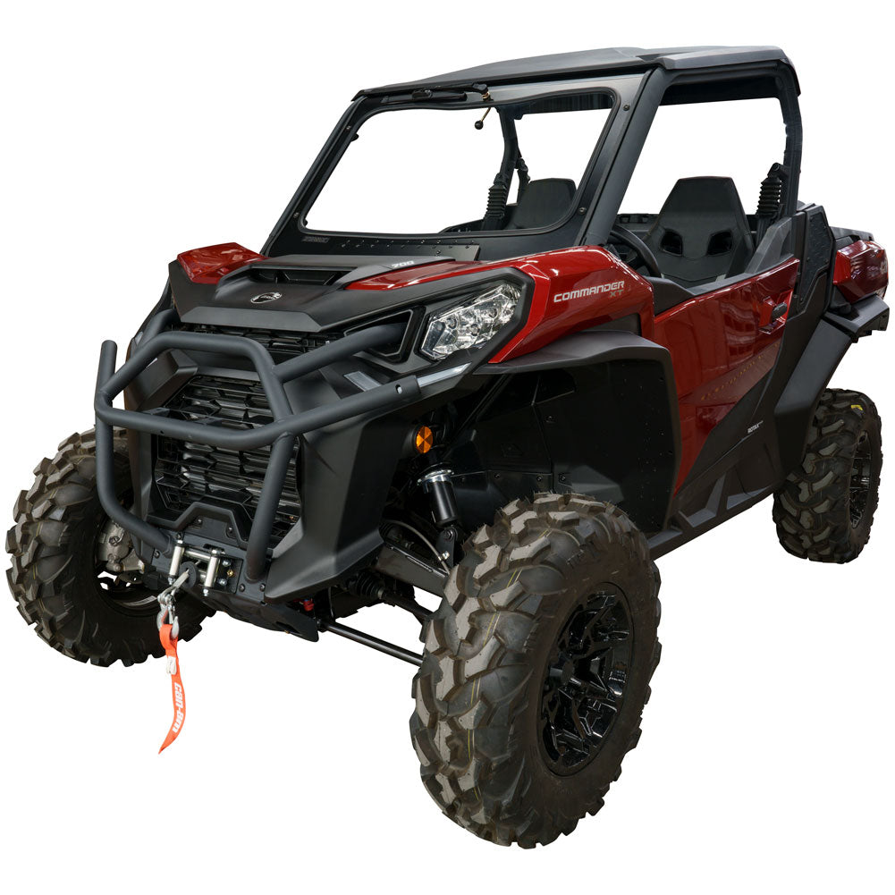 Tusk UTV Full Glass Windshield With Vent and 12’’ Windshield Wiper | Can Am Commander / Can Am Maverick - Glass Front