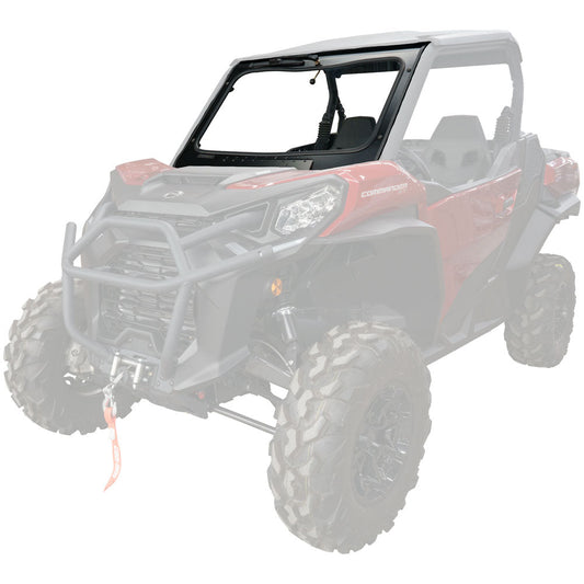 Tusk UTV Full Glass Windshield With Vent and 12’’ Windshield Wiper | Can Am Commander / Can Am Maverick - Glass Front