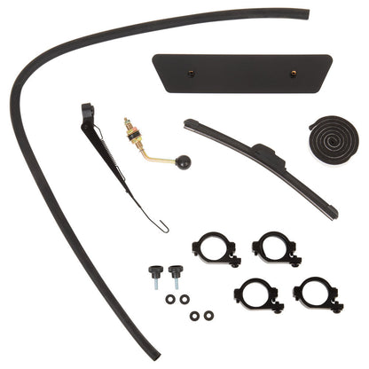 Tusk UTV Full Glass Windshield With Vent and 12’’ Windshield Wiper - Polaris RZR XP - Glass Front Windshield
