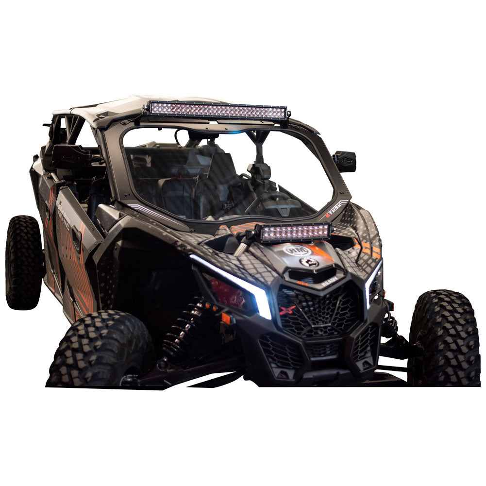 Tusk UTV Full Glass Windshield With Vent and 16’’ Windshield Wiper| Can-Am Maverick X3 - Glass Front Windshield
