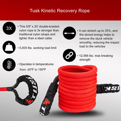 Tusk UTV Kinetic Recovery Kit