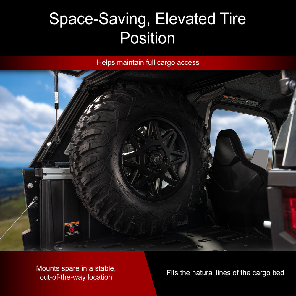 Tusk UTV Spare Tire Carrier - Xpedition - Spare Tire Mounts