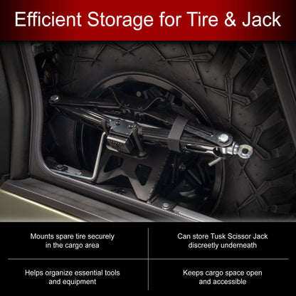 Tusk UTV Spare Tire Carrier - Xpedition - Spare Tire Mounts