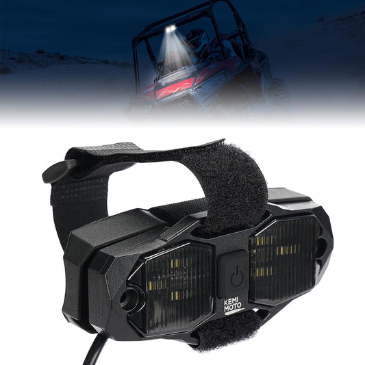 Universal Waterproof LED Light for Cab Roll Cage - Red White Bright