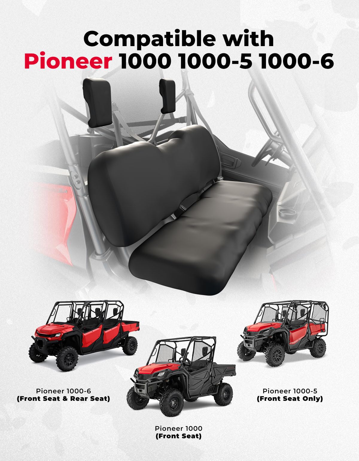 Upgraded Seat Covers for Pioneer 1000 1000-5 1000-6