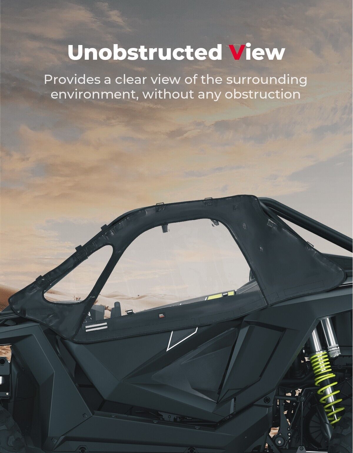 Upgraded Soft Upper Door Cab Enclosure for Polaris RZR PRO XP 2020-2023
