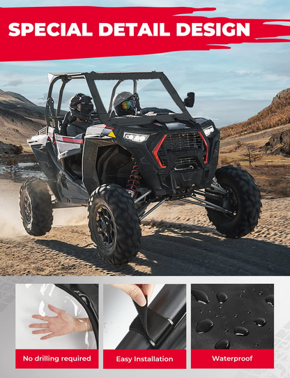 Upgrate UTV Front Soft Clear Windshield for Polaris RZR XP 1000/ XP 4 1000