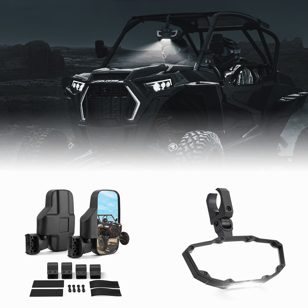 UTV 1.75’’ / 2’’ Side View Mirrors and Center Mirror - Mirrors