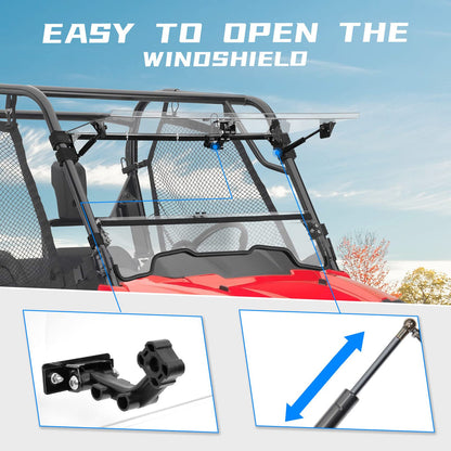 UTV 3-IN-1 Flip Windshield for Honda Pioneer 700 / 700-4