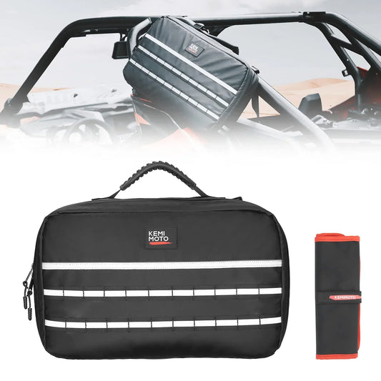 UTV ATV Drive Belt Storage Bag with Tool Roll For Can-Am Polaris