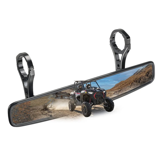 UTV Mirror with ShatterProof Tempered Glass and 1.75’’ Clamp Fit Polaris RZR