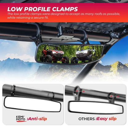 UTV Rearview Mirror (for 1.75-2 inch Roll Bar)