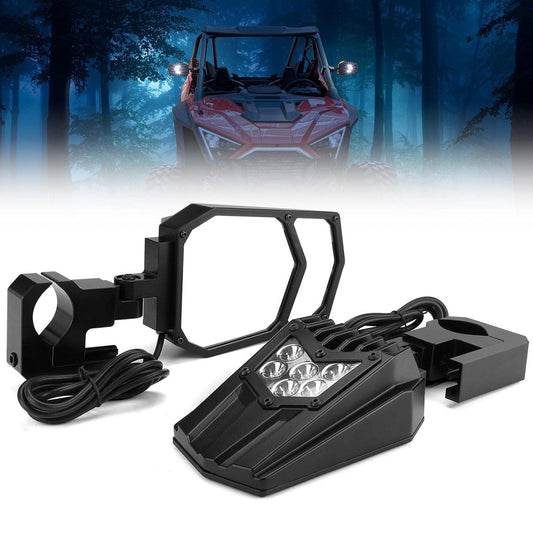 UTV Side Mirrors with light fit 1.5’’ - 2’’ Roll Bar