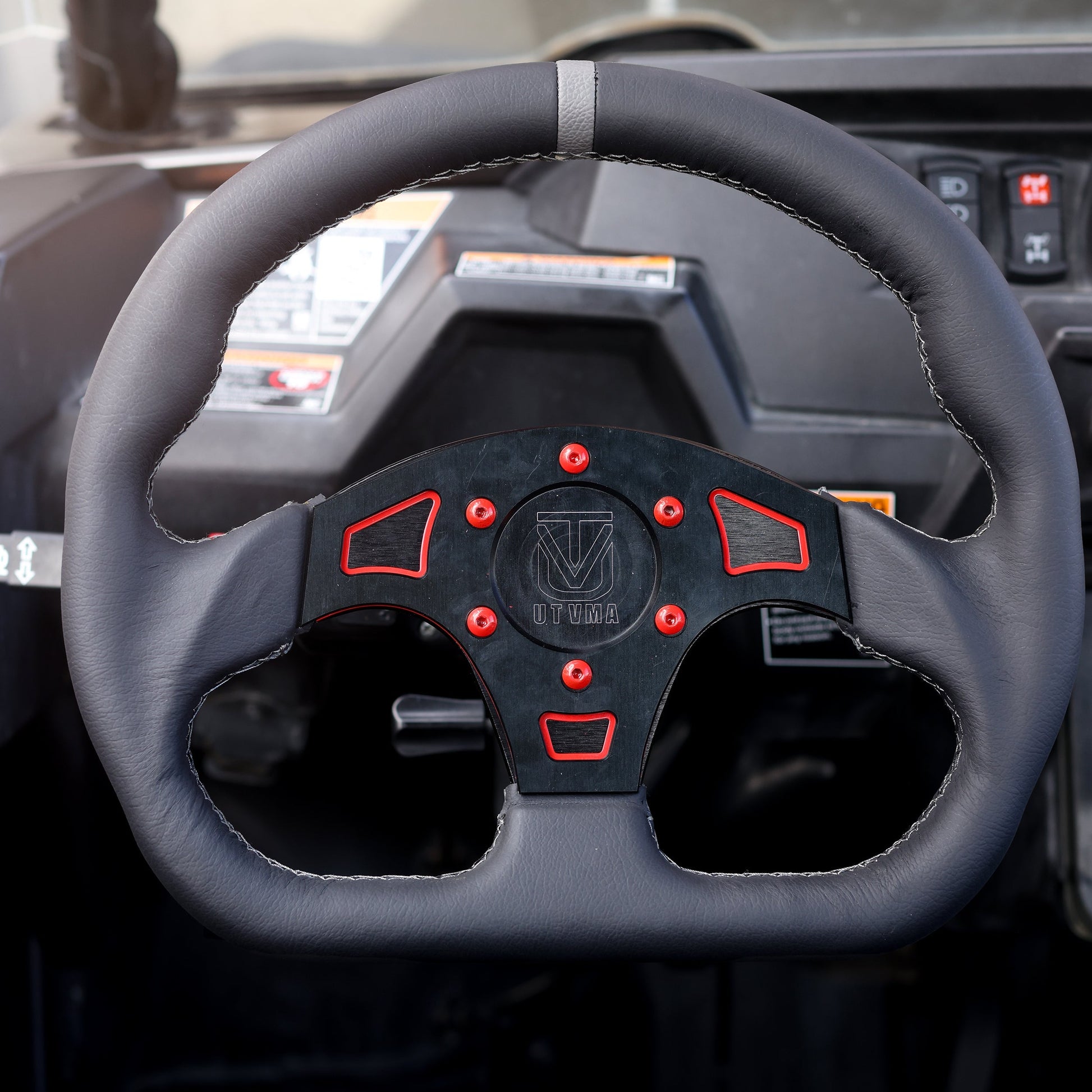 UTVMA DriftX Leather Steering Wheel With Hub - Steering Wheel