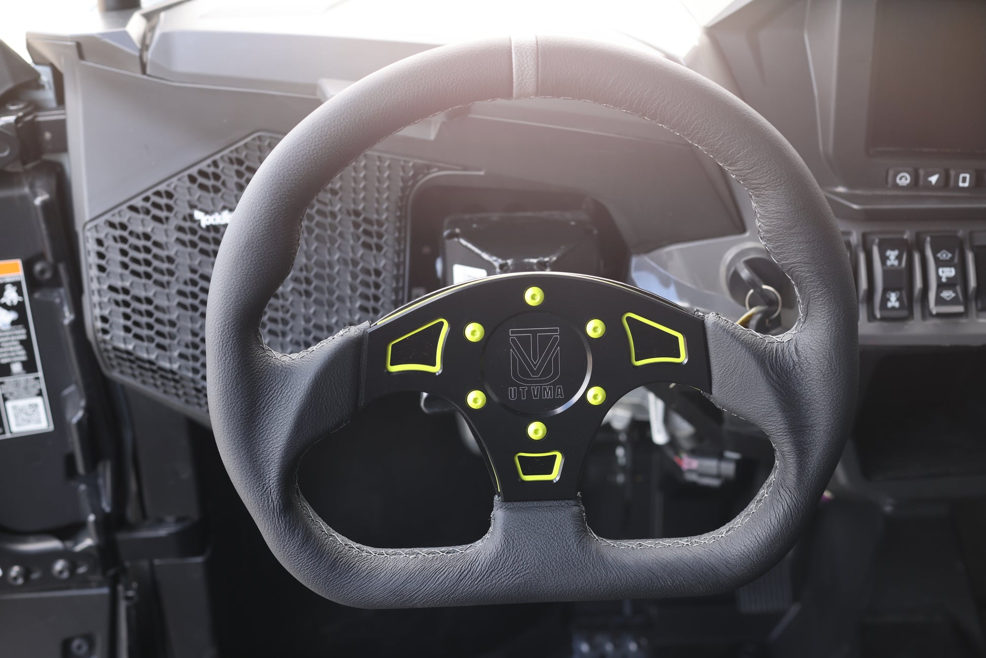 UTVMA DriftX Leather Steering Wheel With Hub - Steering Wheel