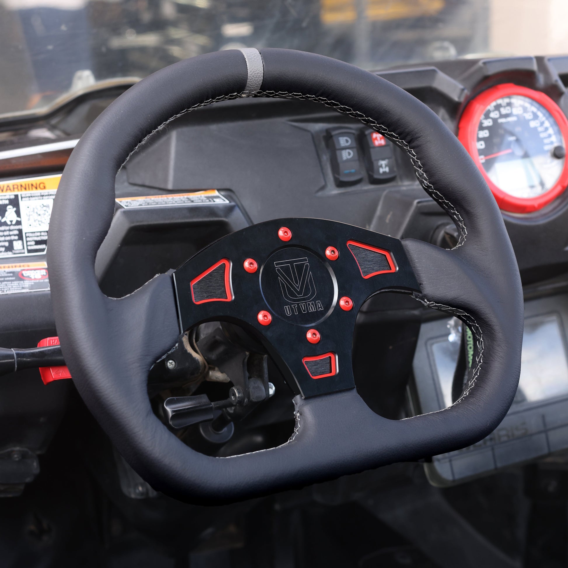UTVMA DriftX Leather Steering Wheel With Hub - Steering Wheel