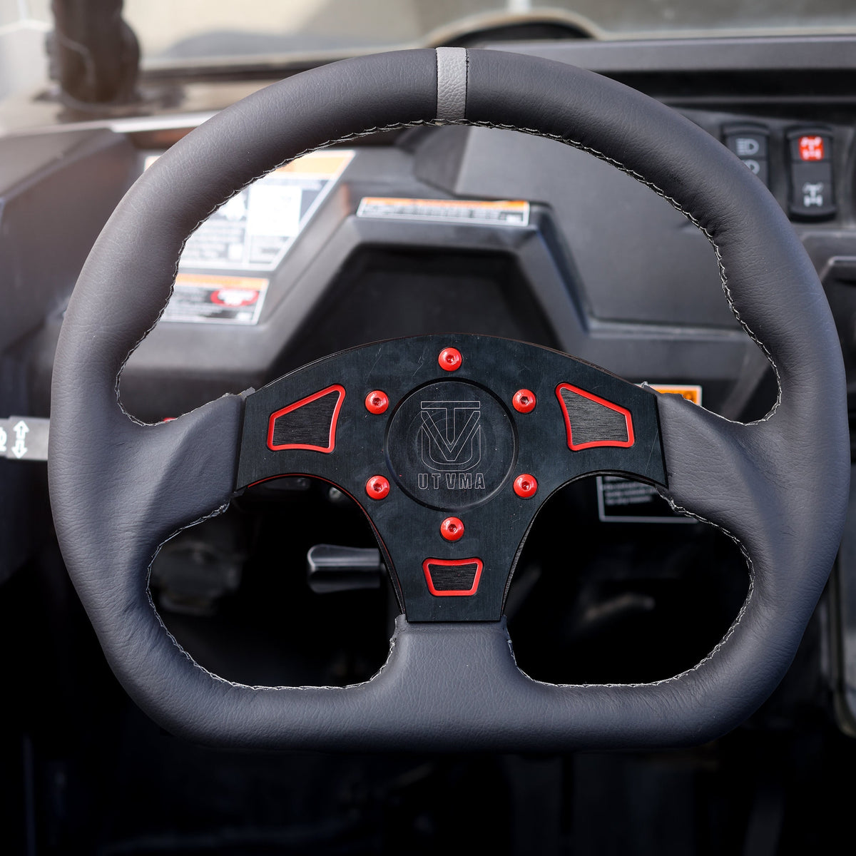 UTVMA DriftX Leather Steering Wheel With Hub - Steering Wheel