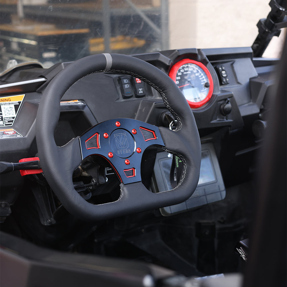 UTVMA DriftX Leather Steering Wheel With Hub - Steering Wheel