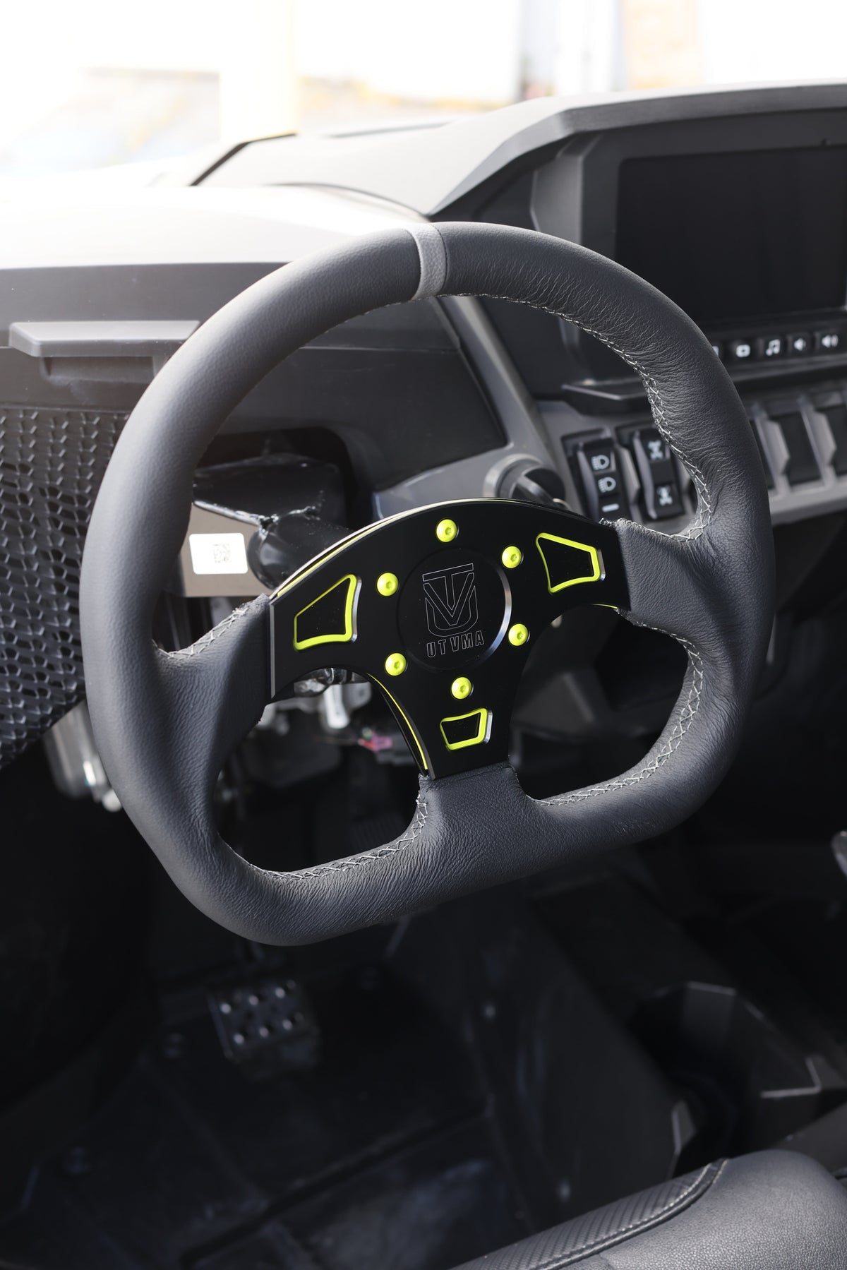 UTVMA DriftX Leather Steering Wheel With Hub - Steering Wheel