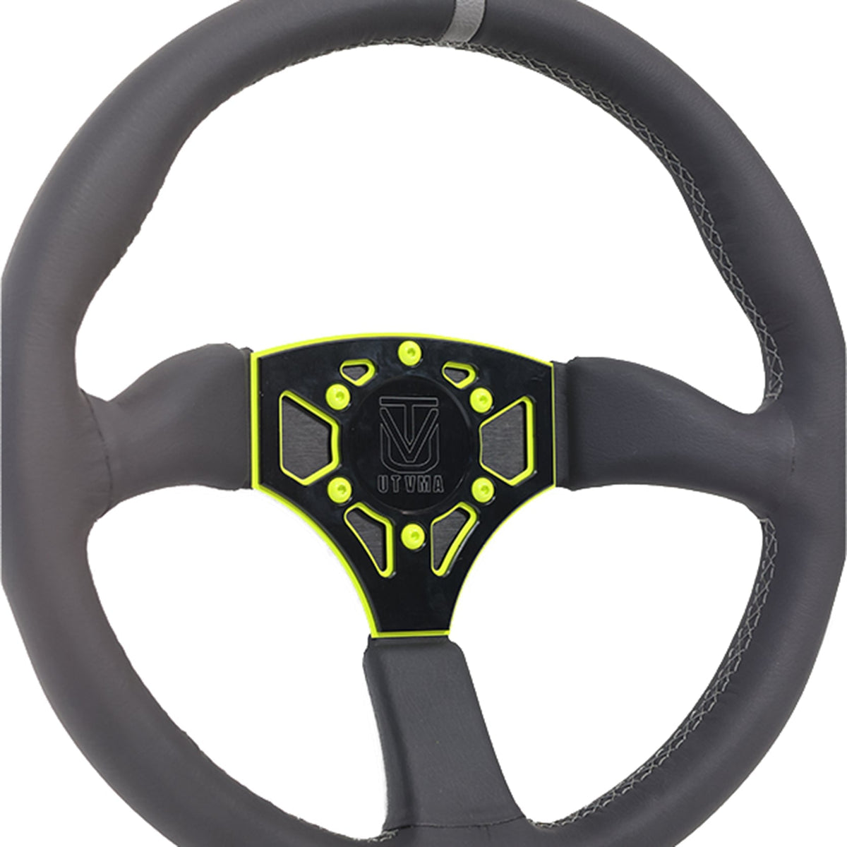 UTVMA Octane Leather Steering Wheel With Hub - Steering Wheel